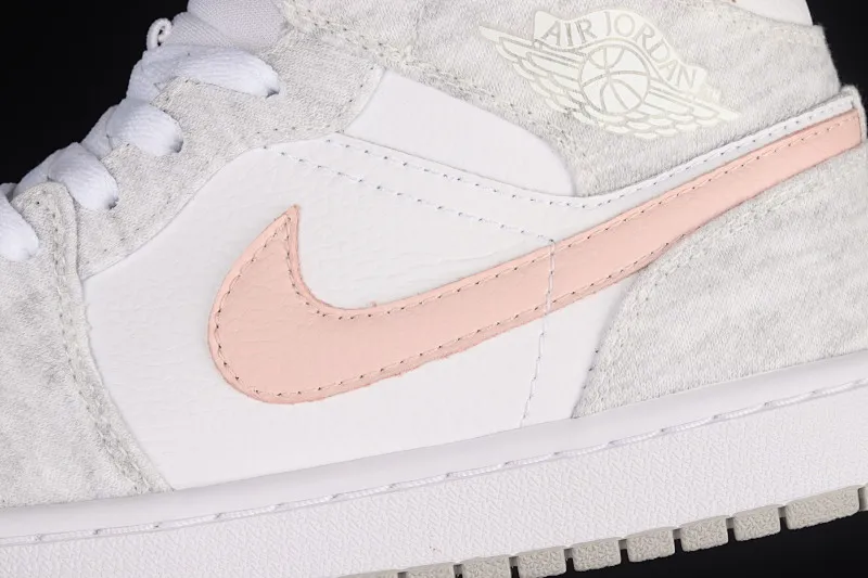 All Categories Air Jordan Jordan Series Basketball Shoes Air Jordan 1 Mid Air Jordan 1 Mid AJ1 Joe 1 White Gray Pink Mid-top Cultural Basketball Shoes DN4045-001